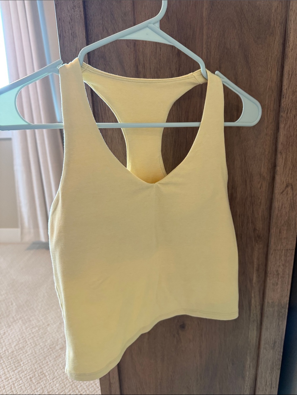 Vuori Pale Yellow Racerback Tank